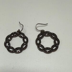 Elegant Silver Chain Link Earrings